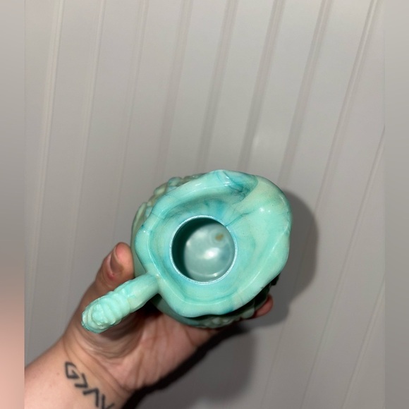 Vintage 1970’s Jadeite Glass Avon Decanter & Bowl - Picture 4 of 12